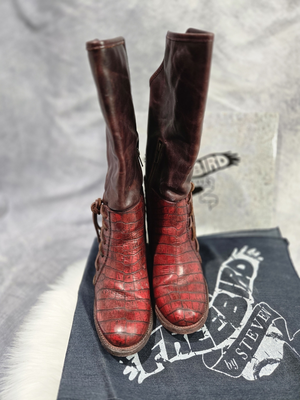 Freebird Castle Boots in Wine